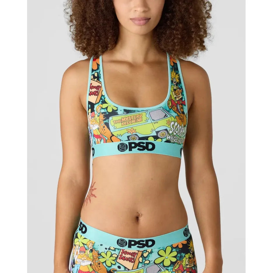PSD Underwear Women's Scooby Doo Where R U Sports Bra - Multicolour
