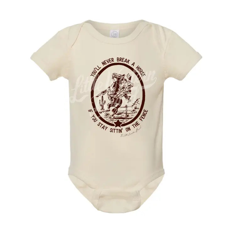 Little Western Brand You'll Never Break A Horse - Natural