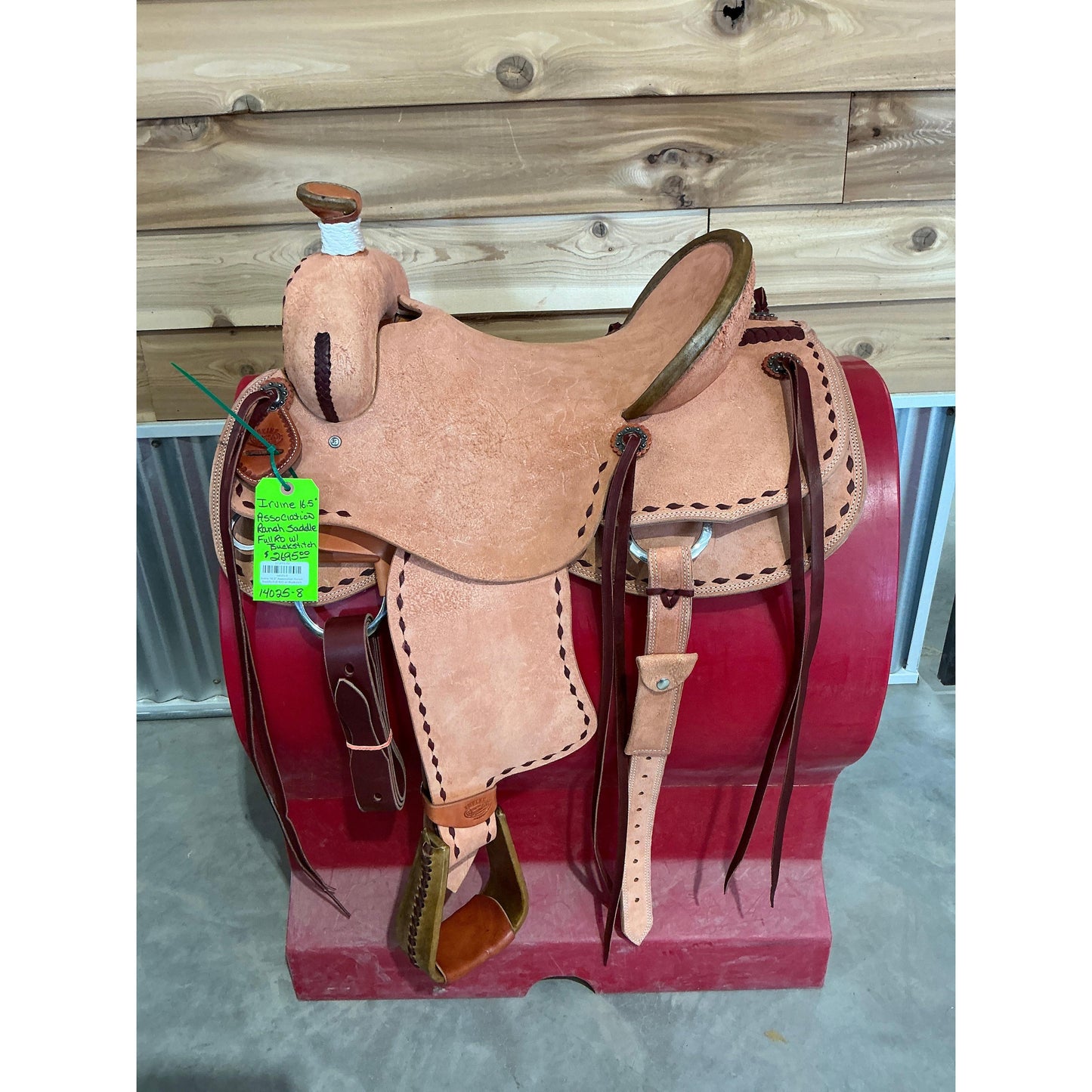 Irvine 16.5" Association Ranch Saddle-Full R/O w/ Buckstich