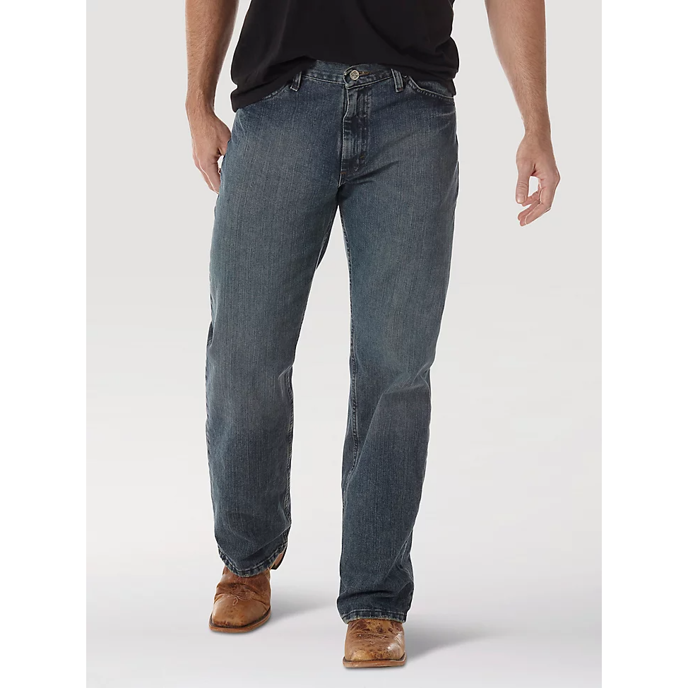 Wrangler Men's 20X No. 33 Relaxed Straight Leg Jeans - Vintage Midnight