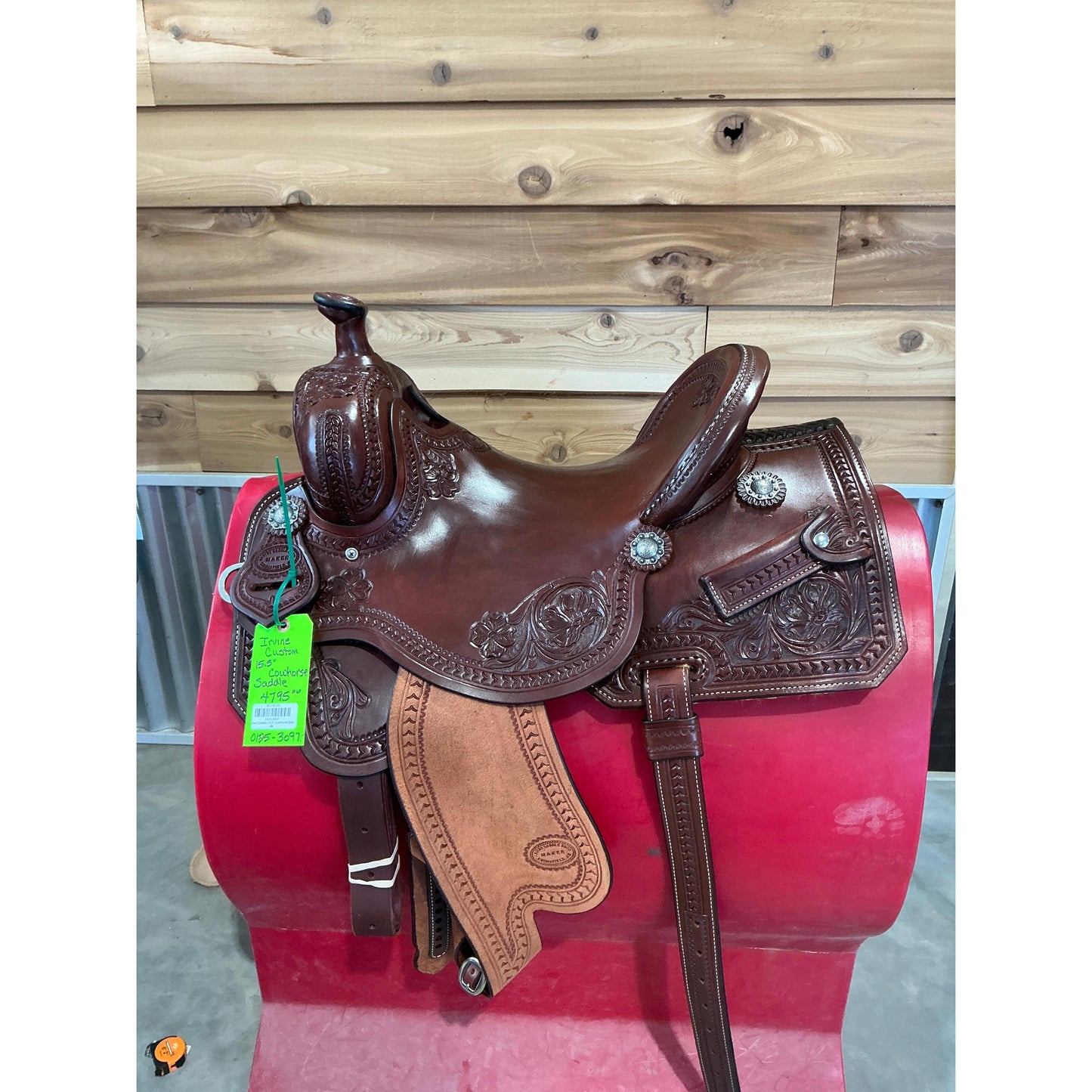 Irvine Custom 15.5" Cowhorse Saddle - Irvine Tack & Western Wear