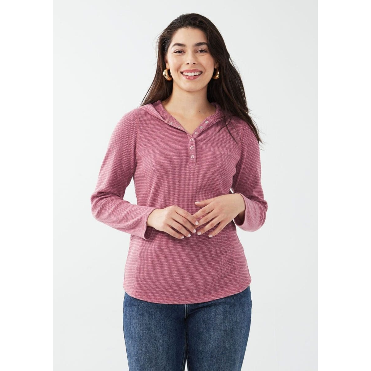 FDJ Dressing Women's LS Thermal Snap Hoodie