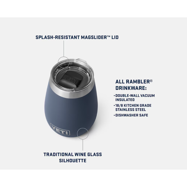 Yeti Rambler 295ml Wine Tumbler w/MagSlider Lid - Sandstone Pink