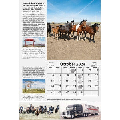 Western Varieties 2024 Calendar - Canada's Ranches, Rodeos & Work Horses