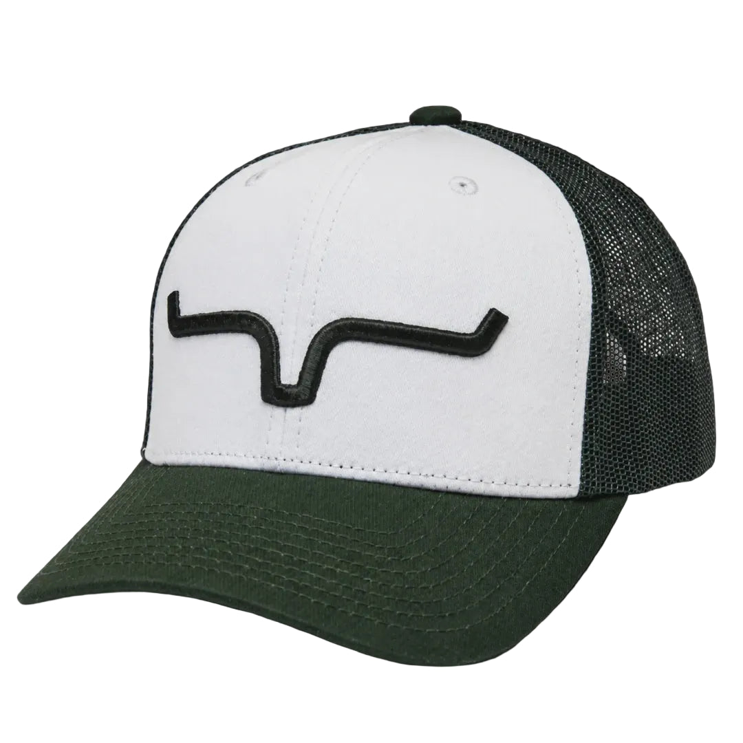 Kimes Weekly Trucker Ball Cap - White/Forest