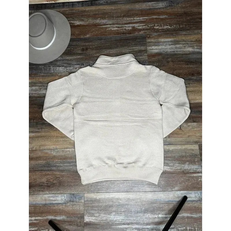 Rough Country Cowboys Women's Long Sleeve 3/4 zip Fleece Sweater-