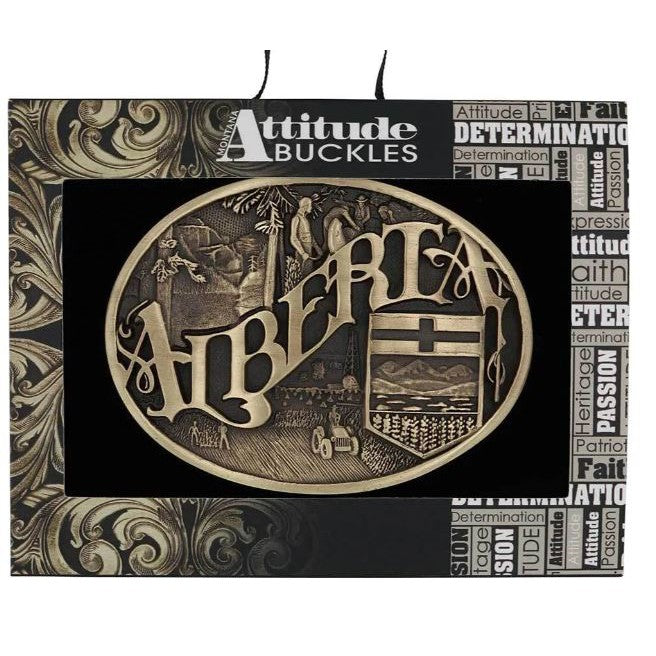 Montana Silversmiths Alberta Province Heritage Attitude Buckle