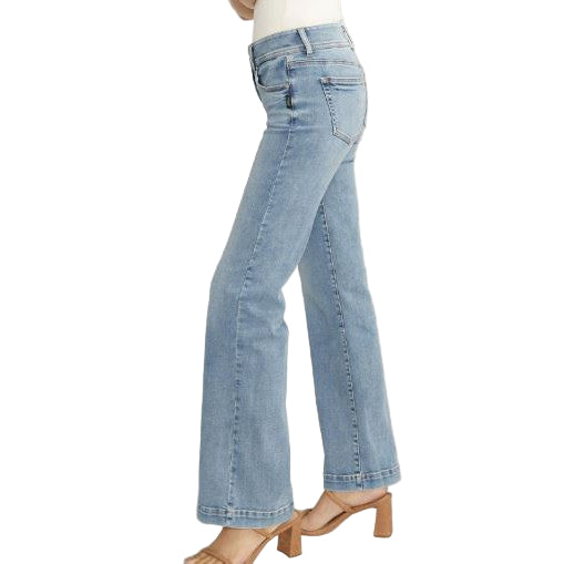 Silver Women's Suki Mid Rise Trouser Jeans - Medium Light Indigo