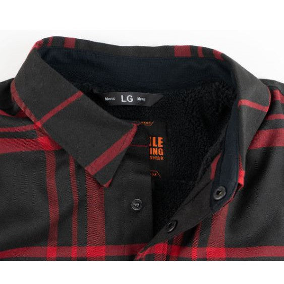 Fieldsheer Men's Flannel Heated Jacket-Black/Blue