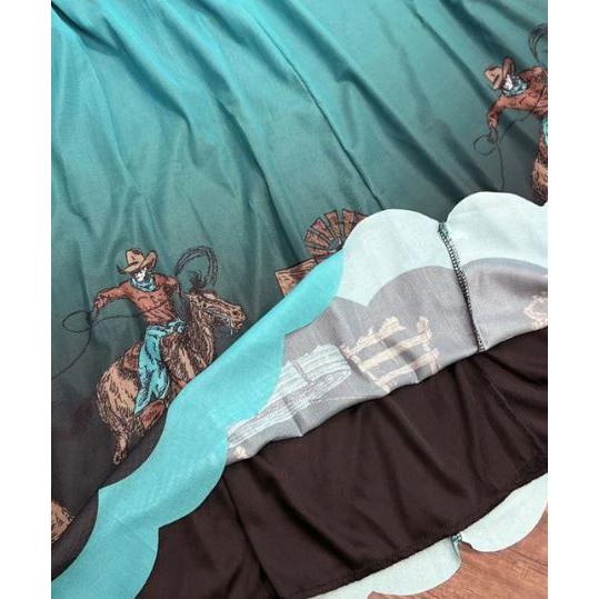 Sterling Kreek Women's God's Country Mesh Skirt- Teal