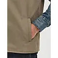 Wrangler Men's Quilt Lined Rancher Vest- Bungee Cord Taupe