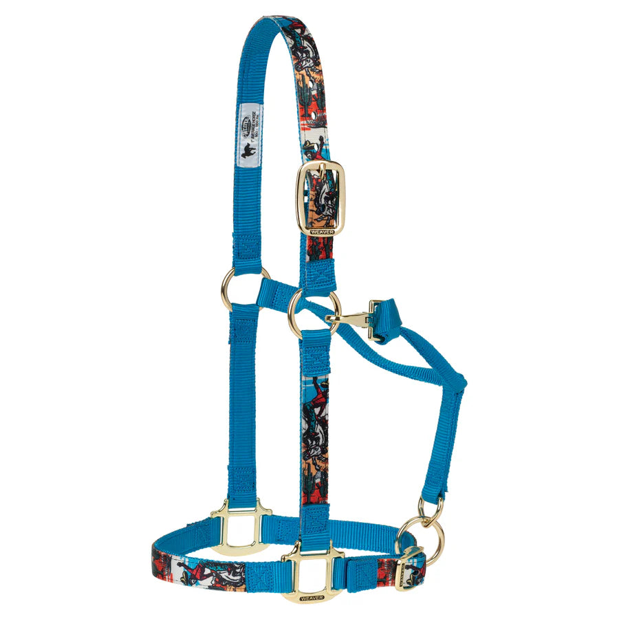 Weaver Leather Nylon Adjustable Chin and Throat Snap Horse Halter-Small Horse - Irvine Tack & Western Wear