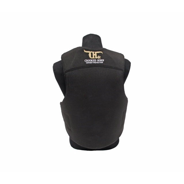 Crooked Horn Youth Bullrider/Bullfighter Pleather Vest - Black
