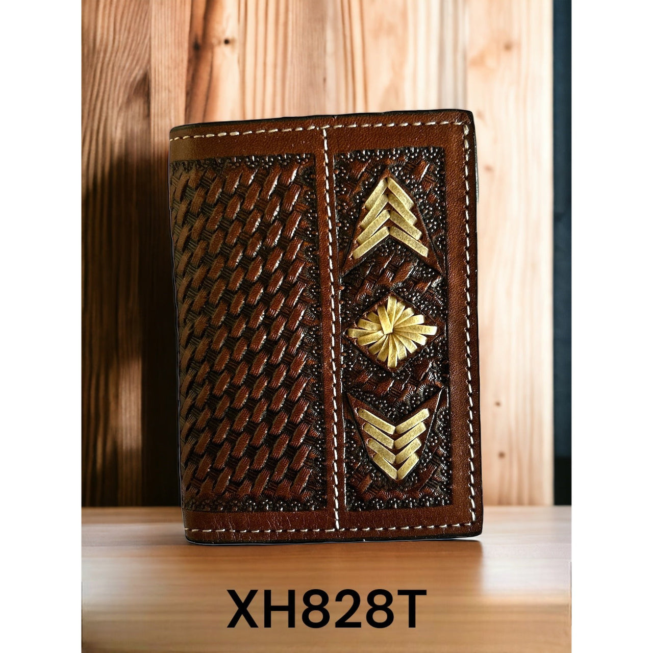 Twisted X -  Rawhide Weave Trifold  Wallet - Brown