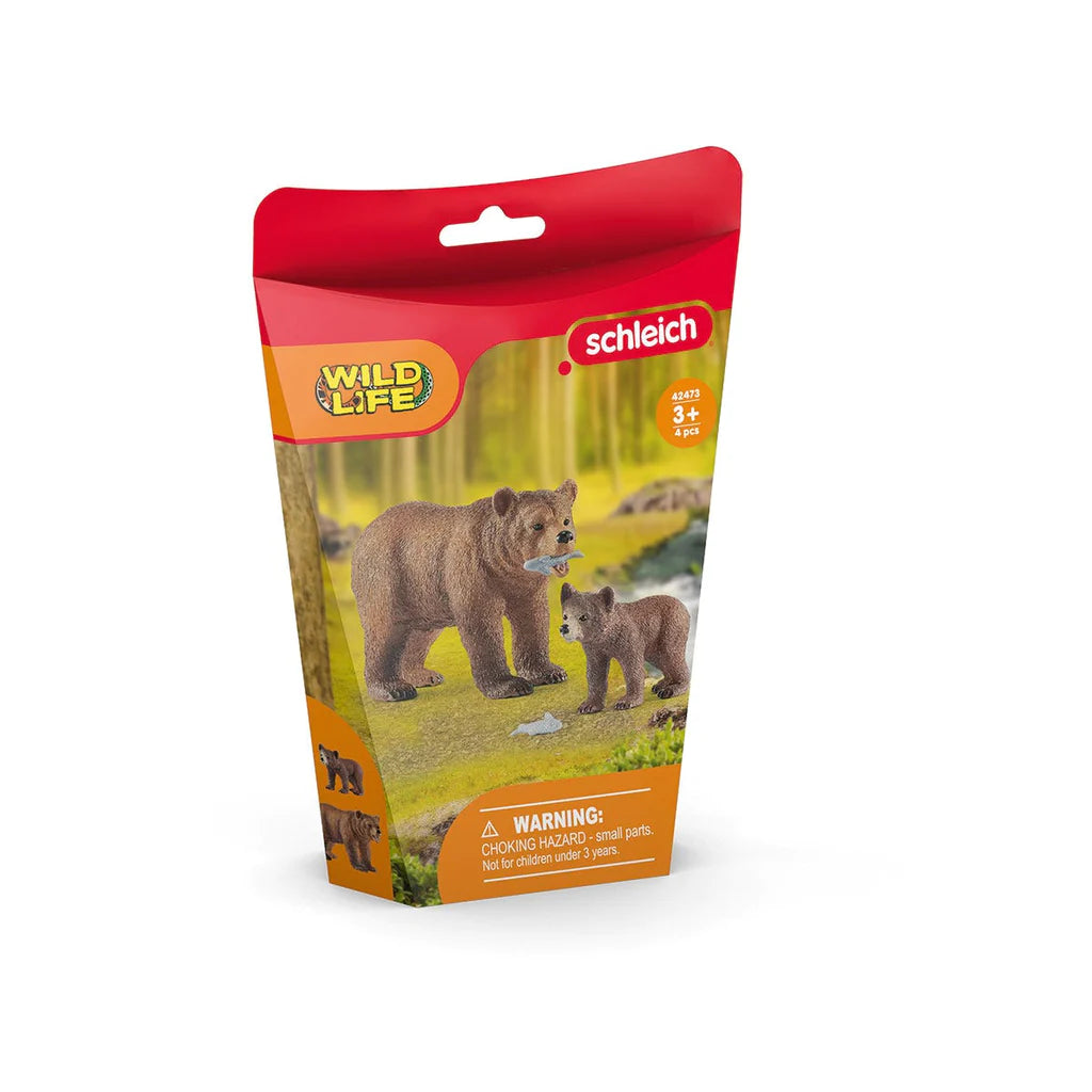 Schleich Grizzly Bear Mother w/Cub