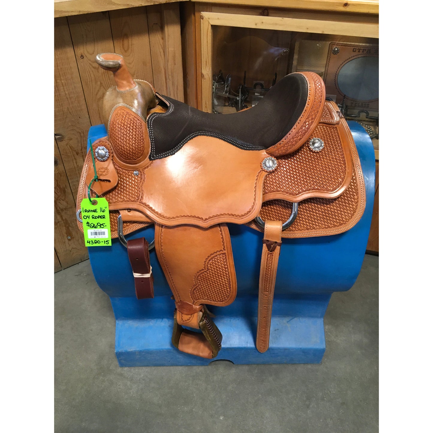 Irvine 16" OY Roping Saddle (Wide Gullet)