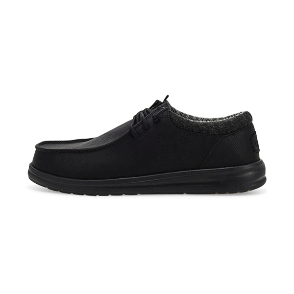 Hey Dude Men's Paul Classic Shoes - Black/Black