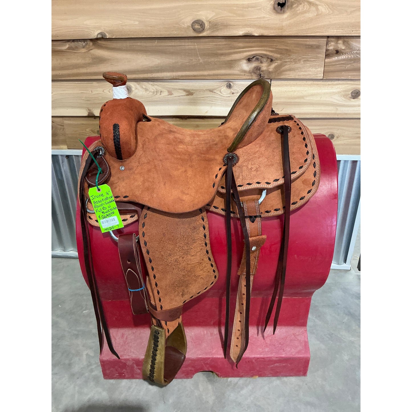 Irvine 16" Association Ranch Saddle--Full R/O w/ Buckstich
