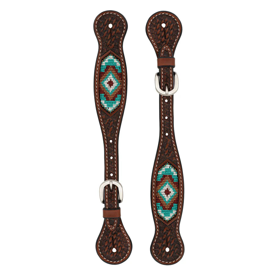 Weaver Leather Beaded Spur Straps