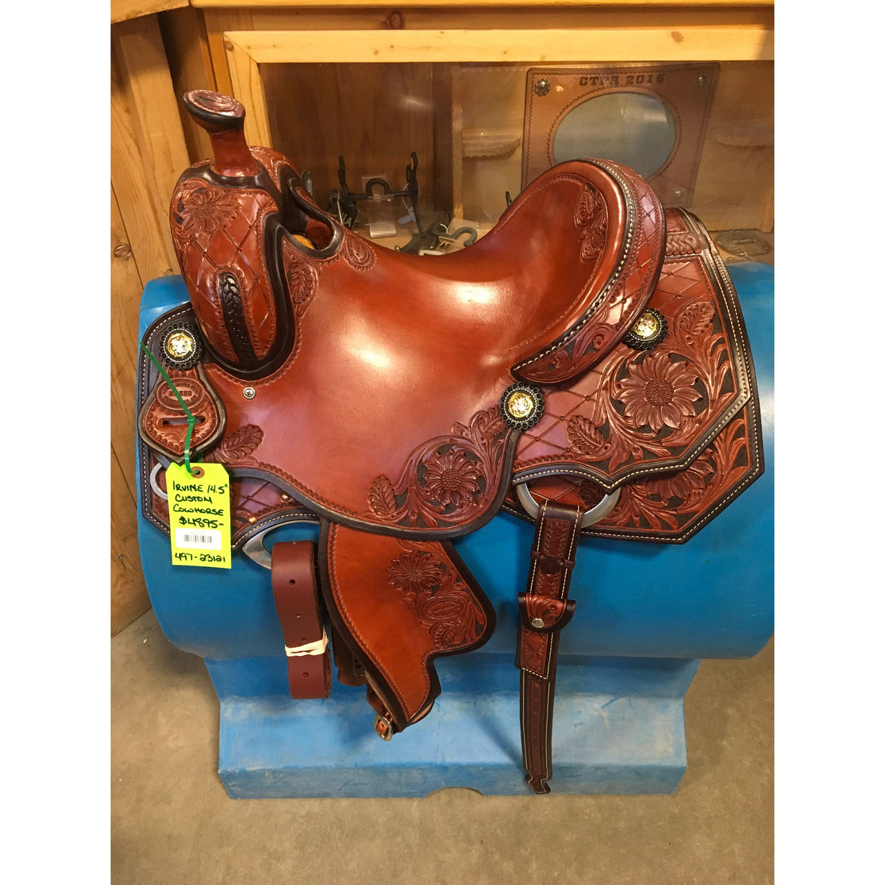 Irvine 14.5" Custom Cowhorse Saddle