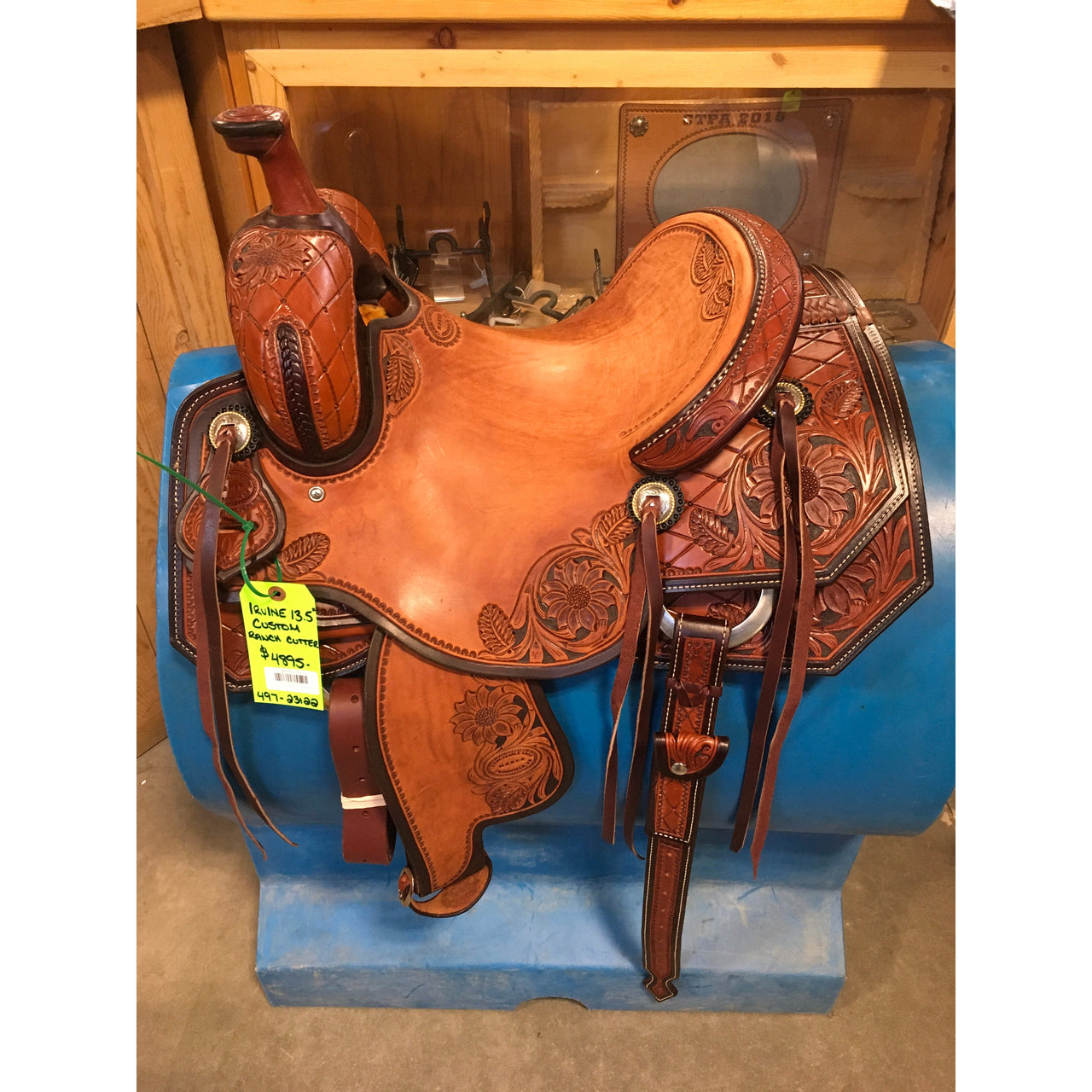 Irvine 13.5" Custom Ranch Cutting Saddle