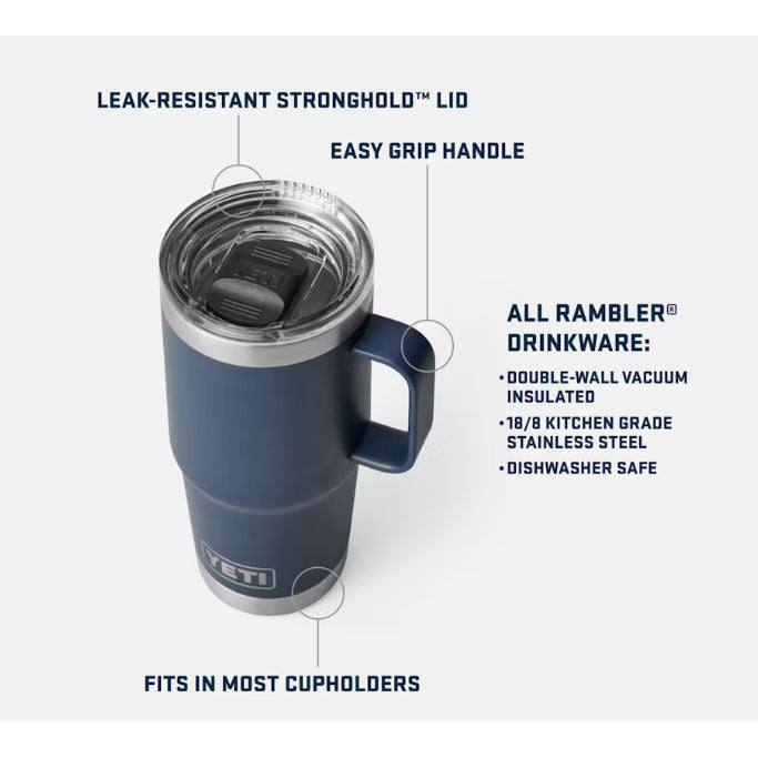 Yeti Rambler 591ml Rambler Travel Mug - Big Sky Blue