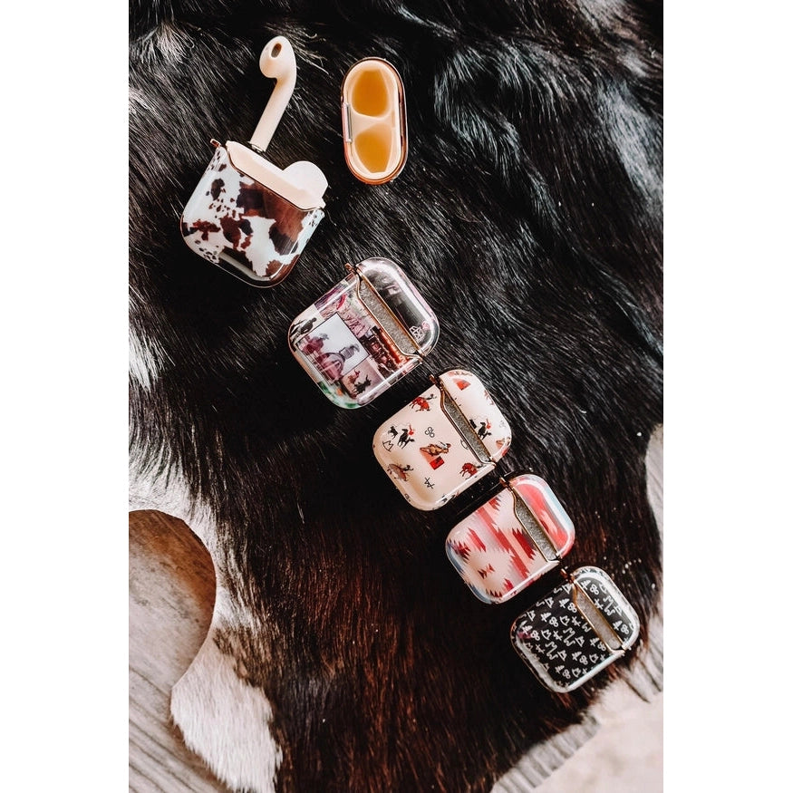 The Front Porch Label Airpod Case - Brown Cowhide