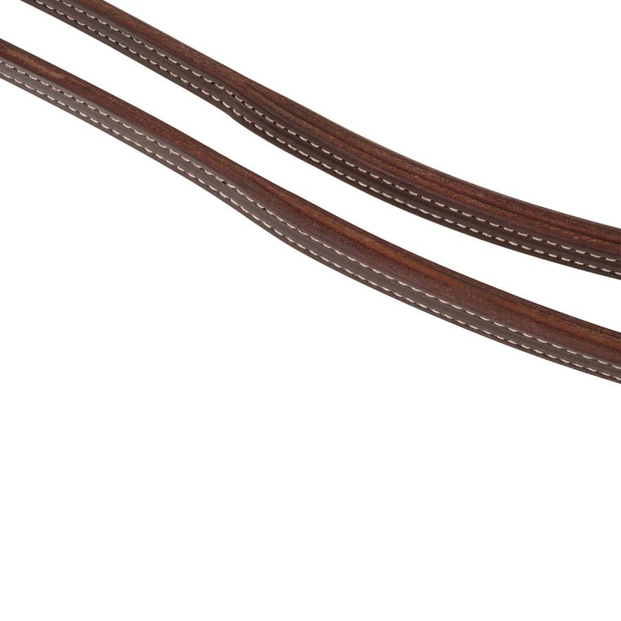 STS Ranch Signature Tack 1/2" 8' Latigo Split Rein Pineapple Knot