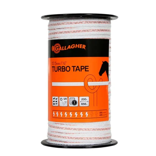 Gallagher 12.5mm Turbo Tape - 200M