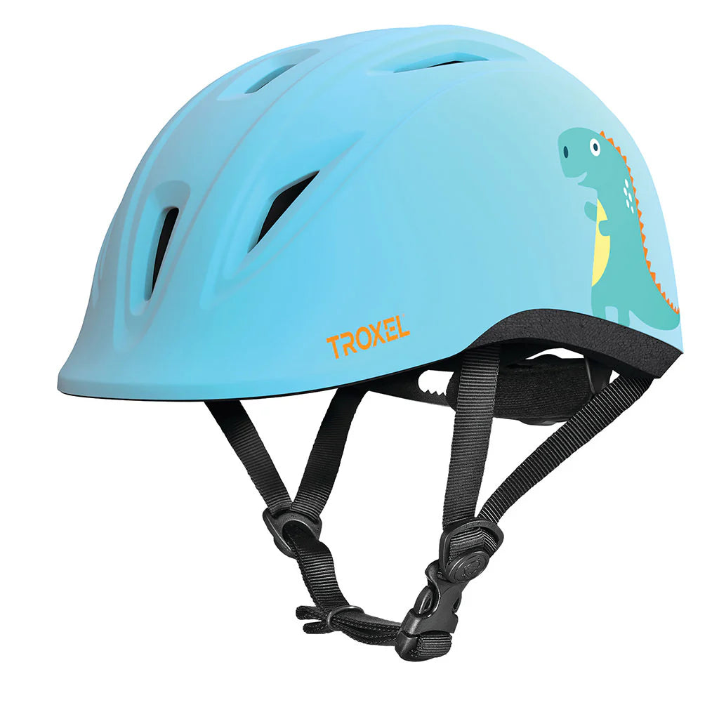 TROXEL YOUNGSTER HORSE RIDING HELMET - BLUE DINO