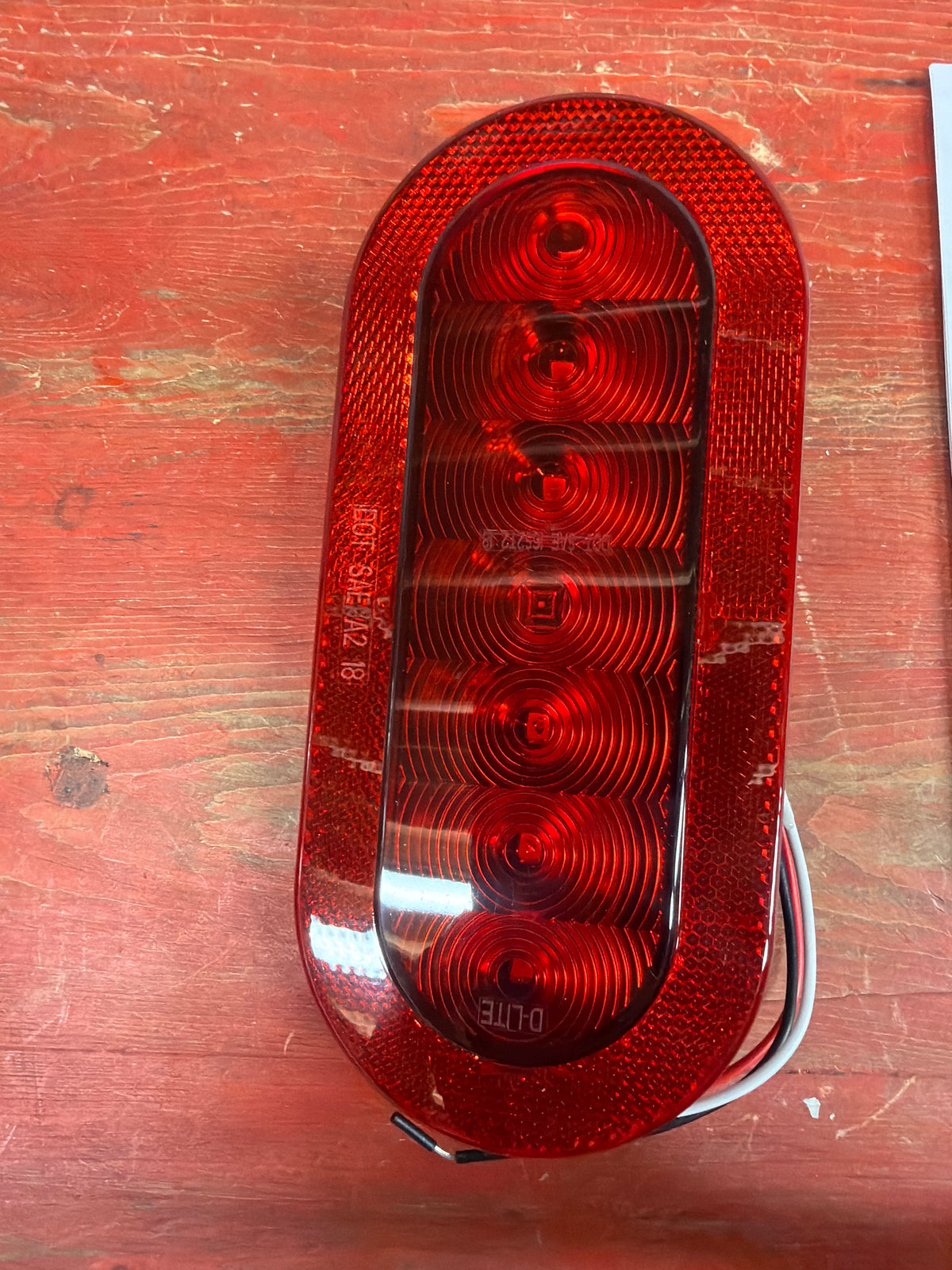 4-Star LED Tail Light with Red Bezel