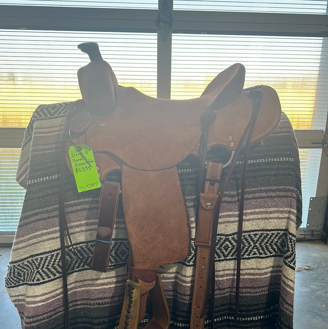 Irvine 16" Roughout Stripped Down Saddle