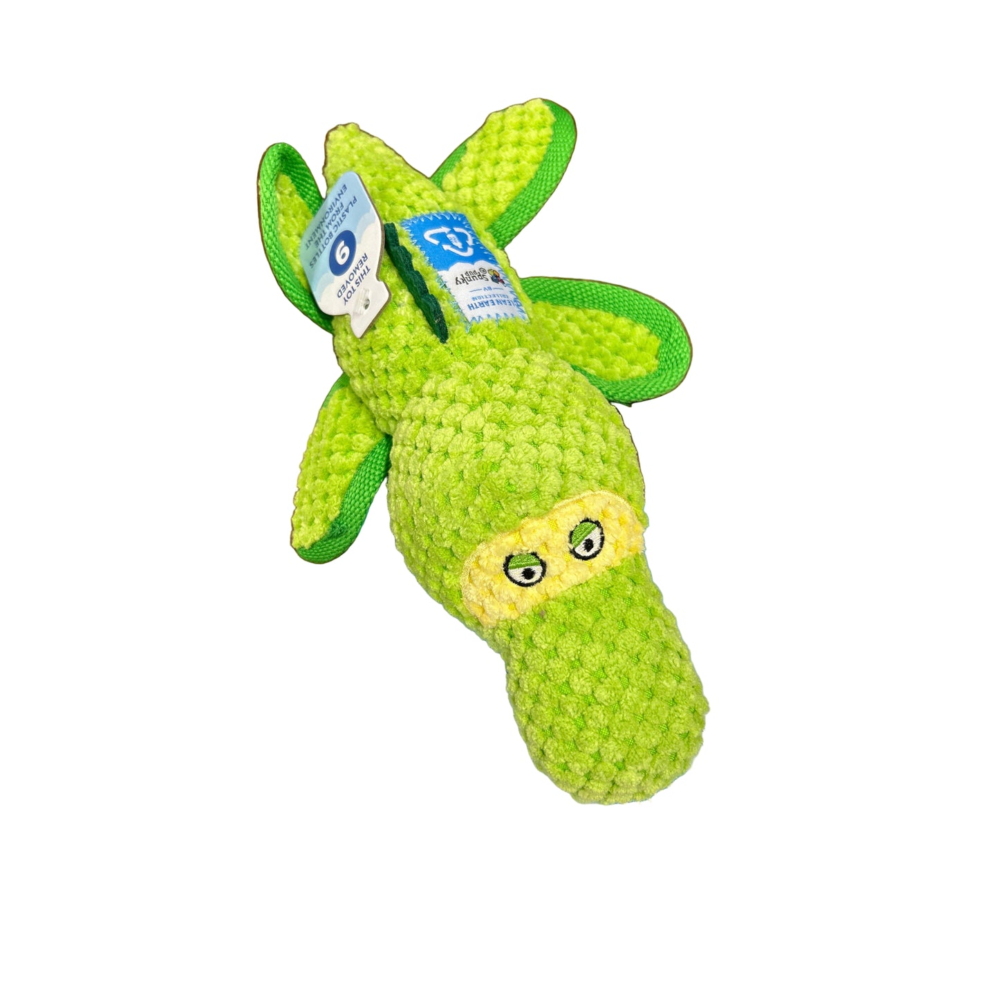 Spunky Pup Clean Earth Recycled Plush Gator