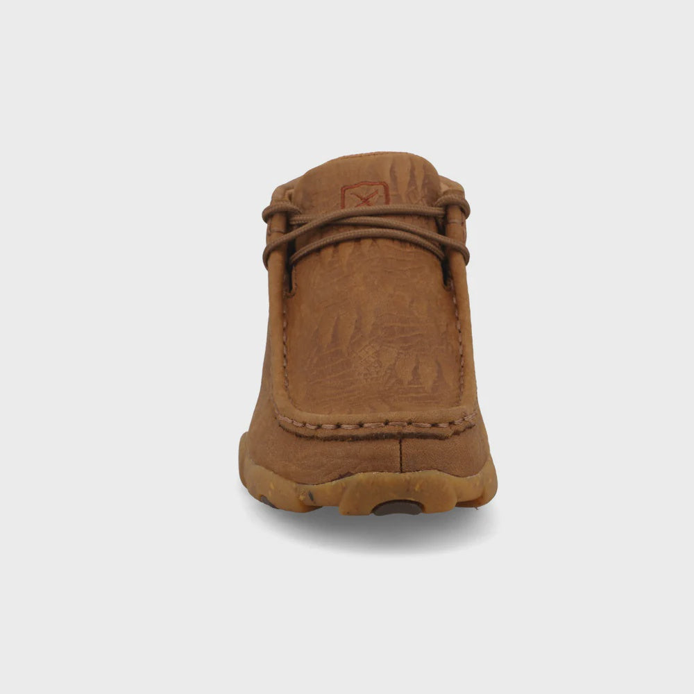 Kids Chukka Driving Moc - Caramel Café
