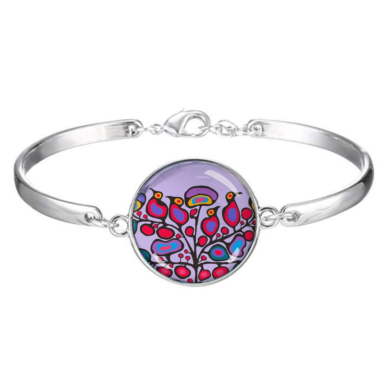 Norval Morrisseau Woodland Floral Dome Bracelet