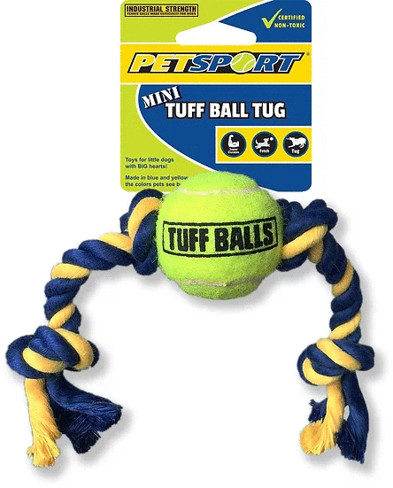 Petsport Mini Tuff Ball - 9" Rope w/ 1.5" Tuff Ball
