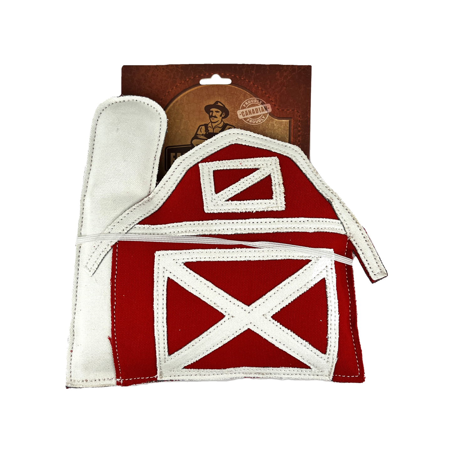 Farmer Brown Suede Pet Toys - Barn