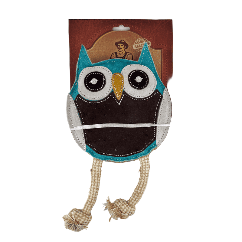 Farmer Brown Suede Pet Toys - Owl
