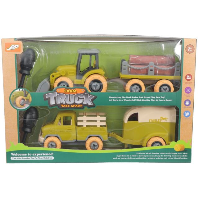 Truck & Combine Truck & Tractor Set
