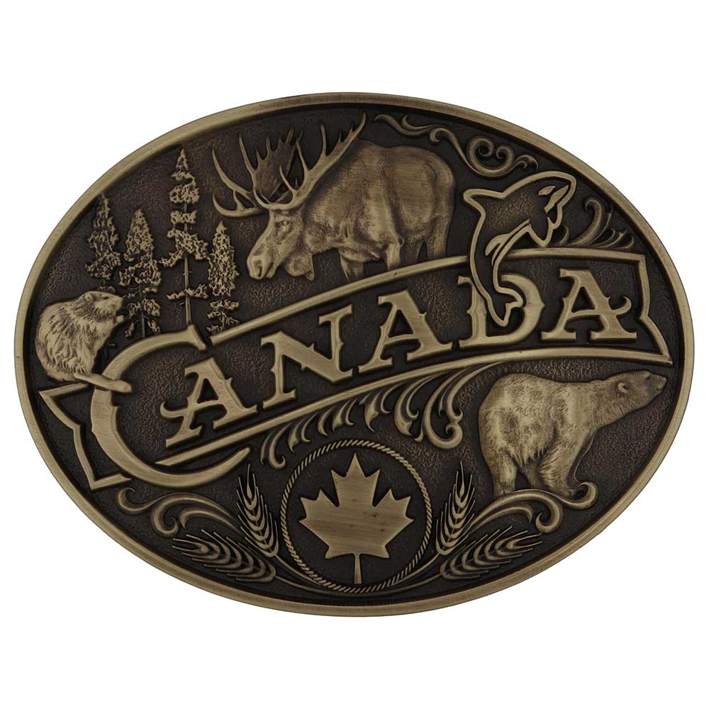 Montana Silversmiths Canadian Heritage Attitude Buckle