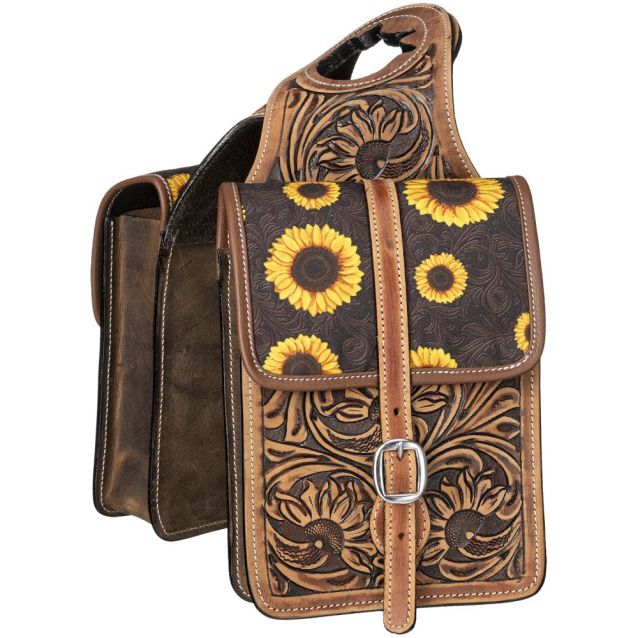 Tough 1 Sunflower Leather Horn Bag