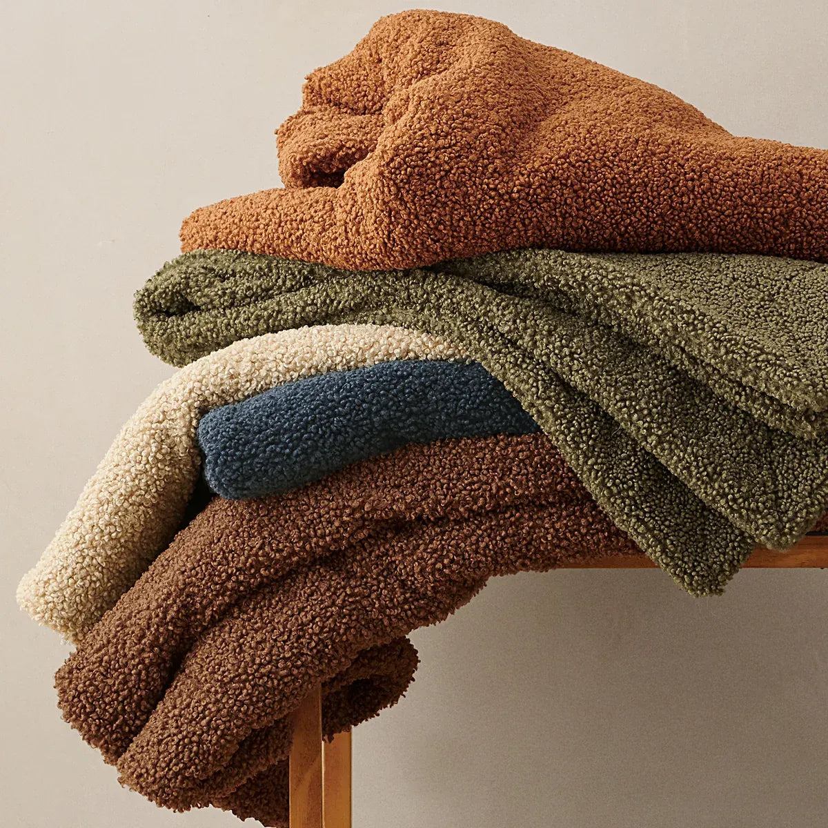 Hi End Accents Teddy 50 x 60 Throw Blanket- Multiple Colours