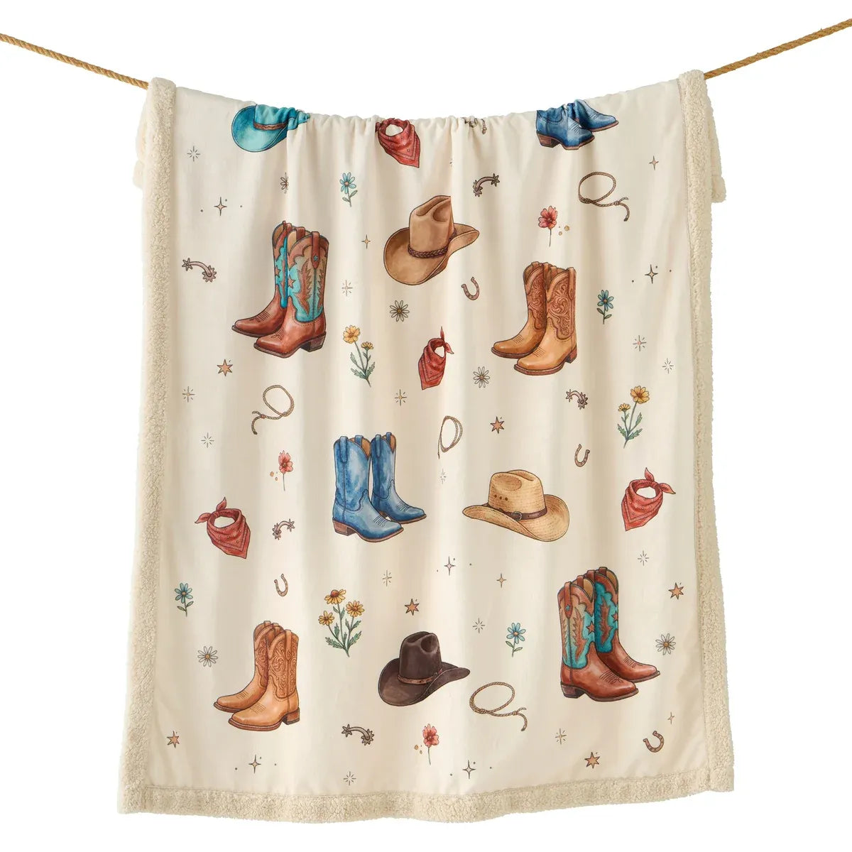 Hi End Accents Boots & Hats Campfire Sherpa Throw