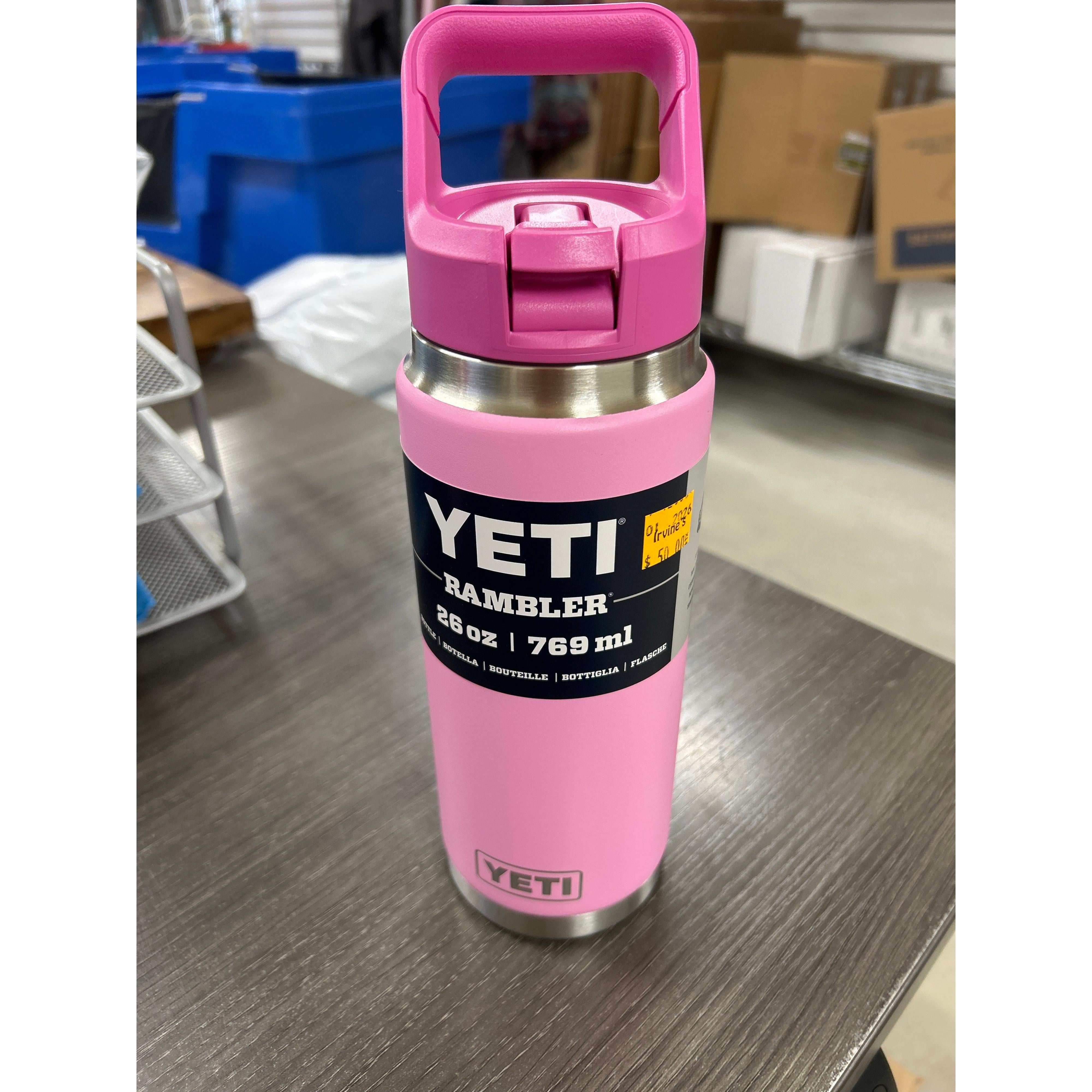 Yeti Rambler 769ml Water Bottle w/Straw Cap - Aspen Power Pink
