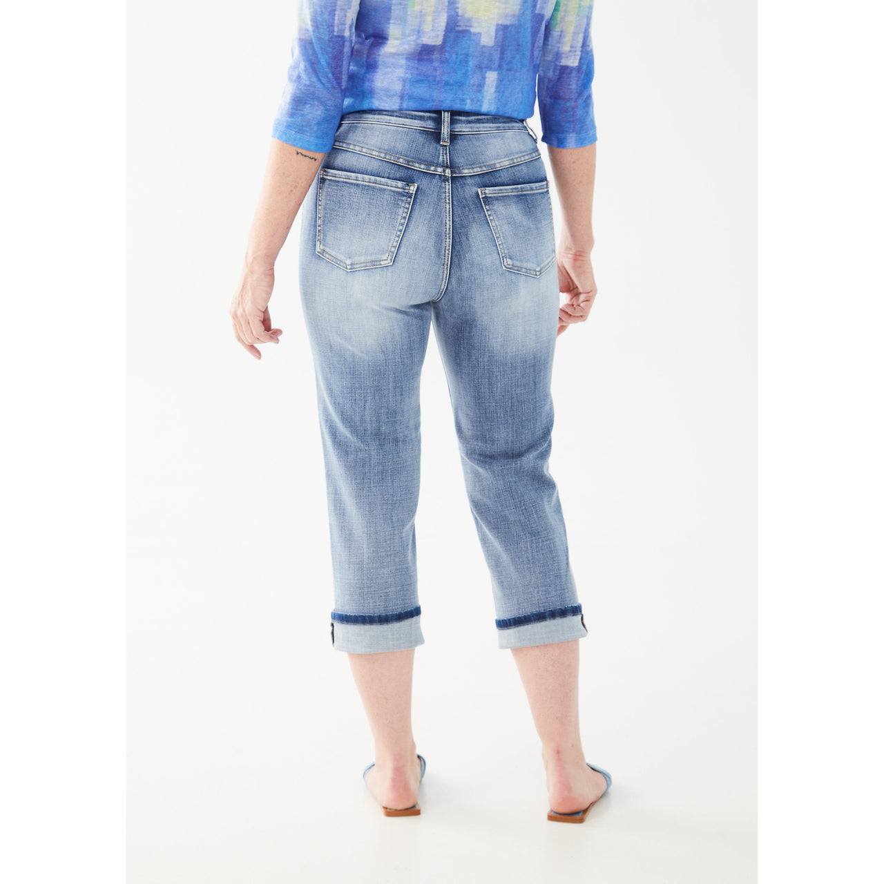 FDJ Women's Suzanne Denim Capris - Medium Vintage