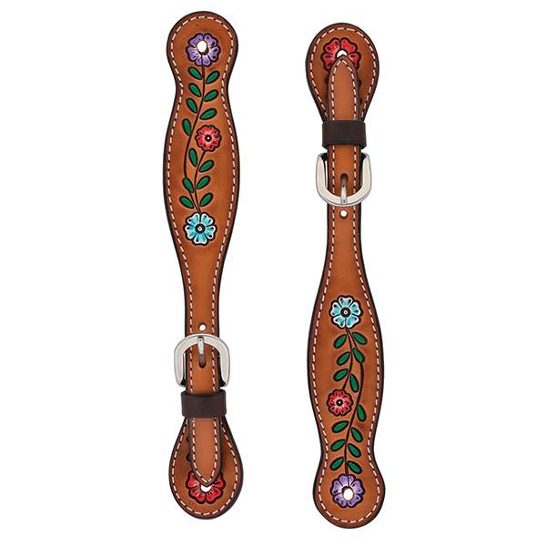 Weaver Floral Vine Ladies Spur Straps