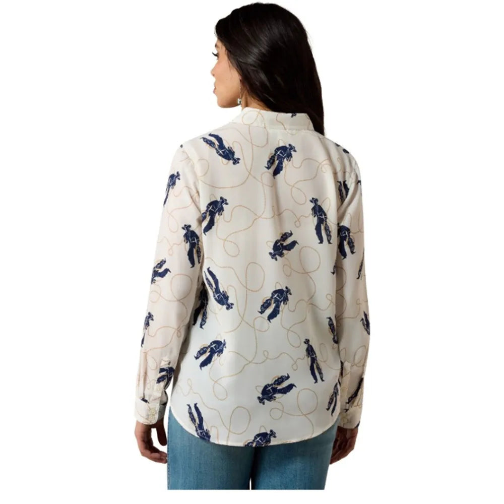 Ariat Women's Long Sleeve Homestyle Shirt- Buckaroo Boss