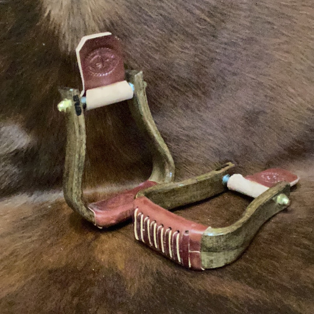 Nettles 2" Flatbottom Stirrups - Cocoa