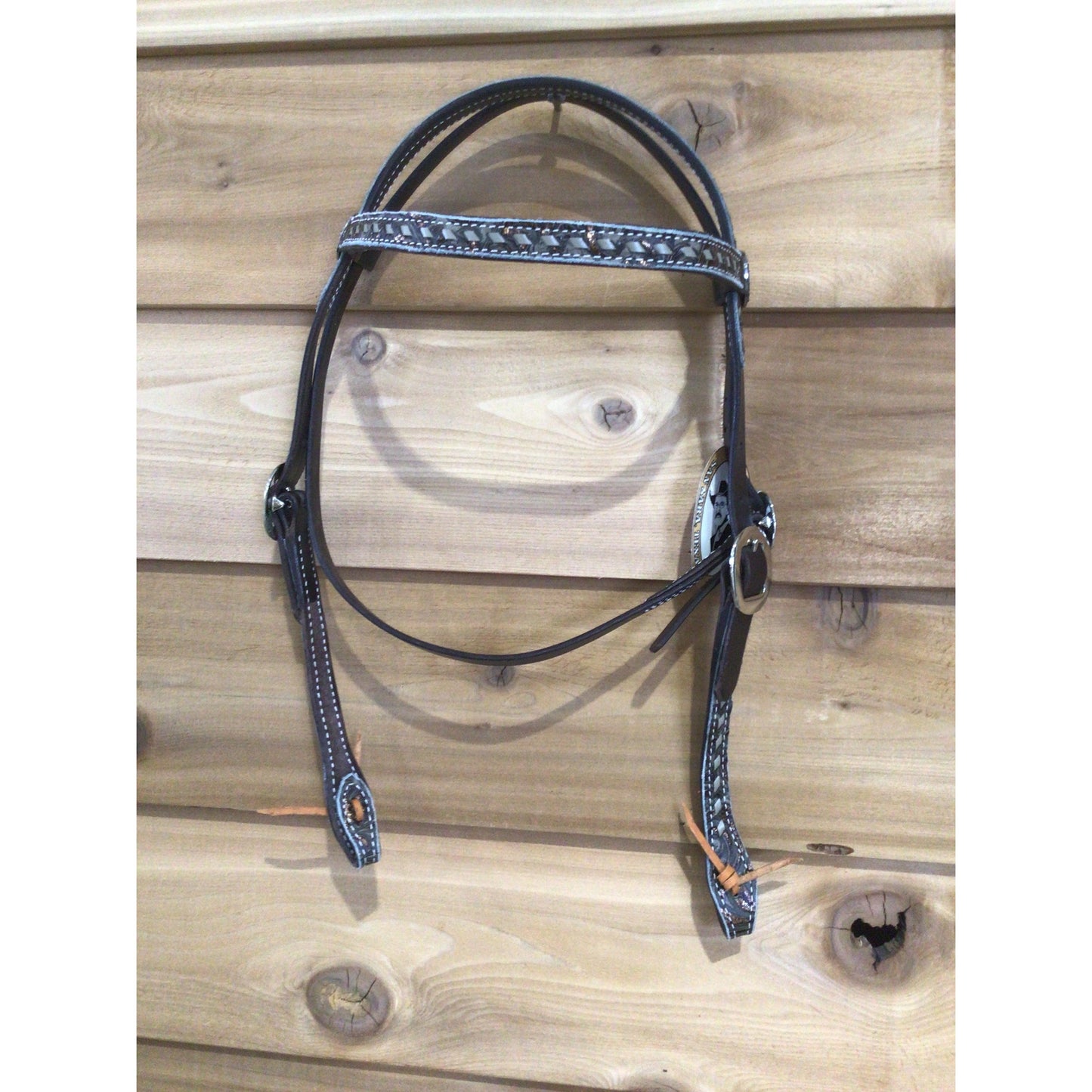 San Saba Equine Chocolate Browband Headstall