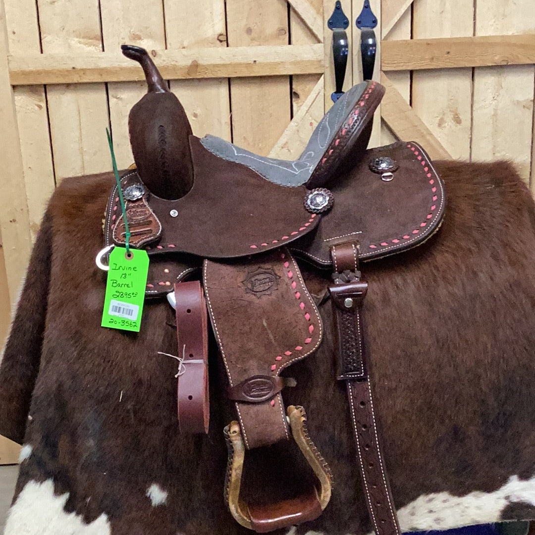 Irvine 13" Barrel Saddle